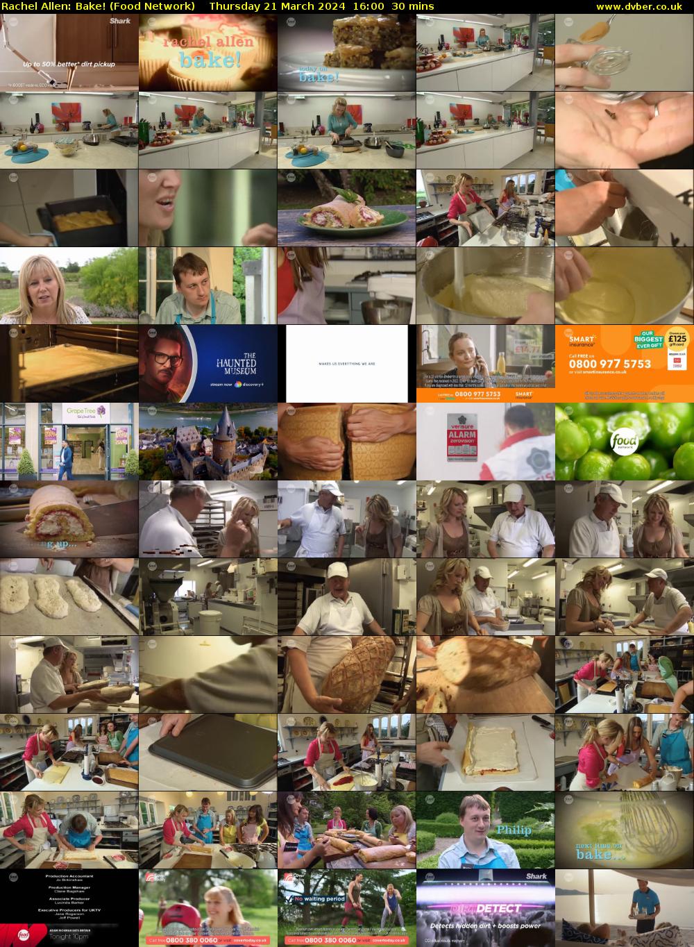 Rachel Allen: Bake! (Food Network) Thursday 21 March 2024 16:00 - 16:30