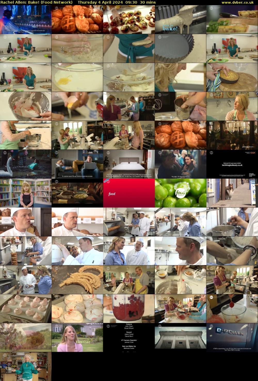 Rachel Allen: Bake! (Food Network) Thursday 4 April 2024 09:30 - 10:00