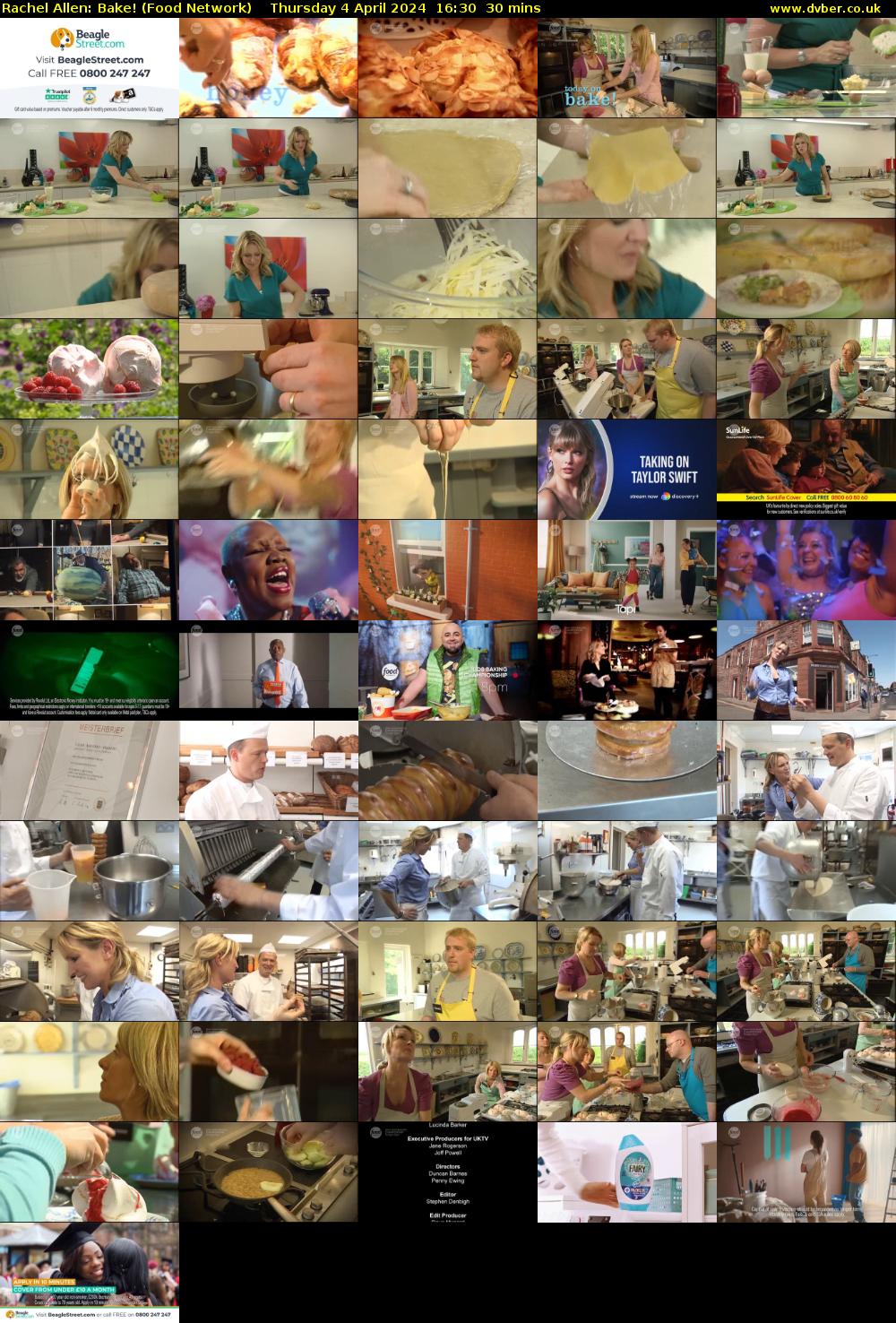 Rachel Allen: Bake! (Food Network) Thursday 4 April 2024 16:30 - 17:00