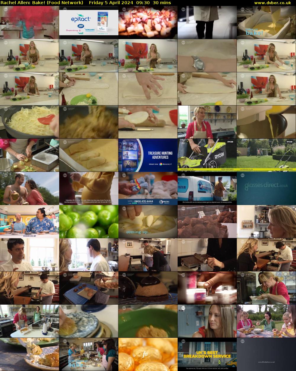 Rachel Allen: Bake! (Food Network) Friday 5 April 2024 09:30 - 10:00