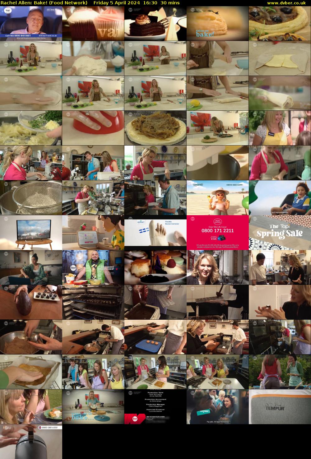 Rachel Allen: Bake! (Food Network) Friday 5 April 2024 16:30 - 17:00