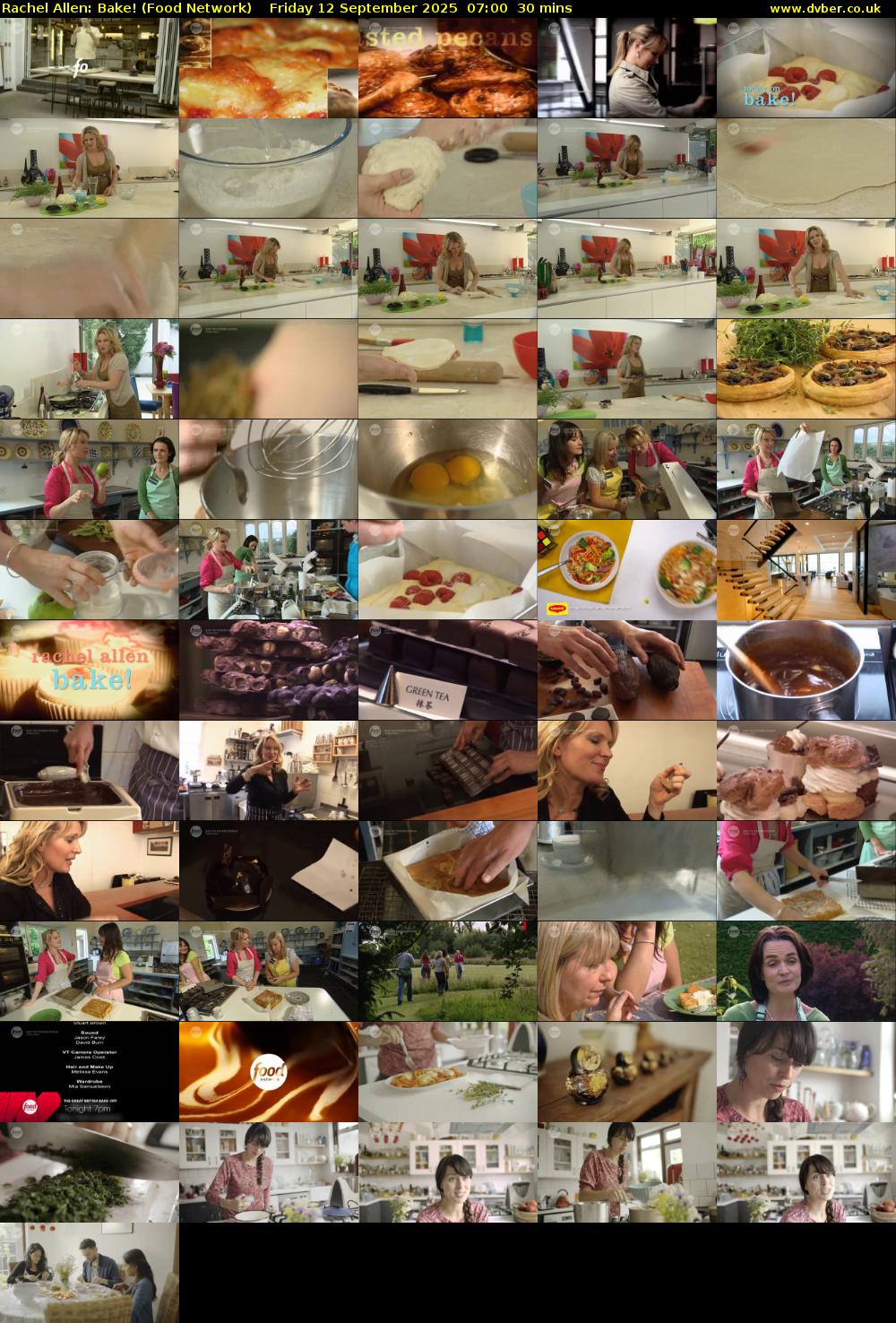 Rachel Allen: Bake! (Food Network) Friday 12 September 2025 07:00 - 07:30