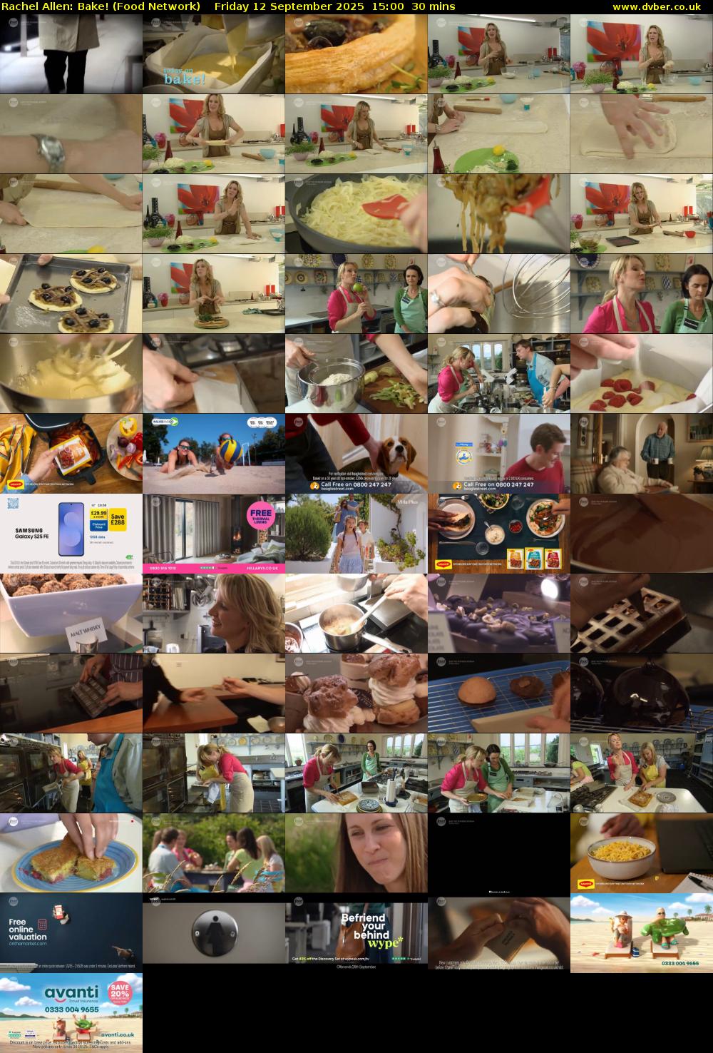 Rachel Allen: Bake! (Food Network) Friday 12 September 2025 15:00 - 15:30