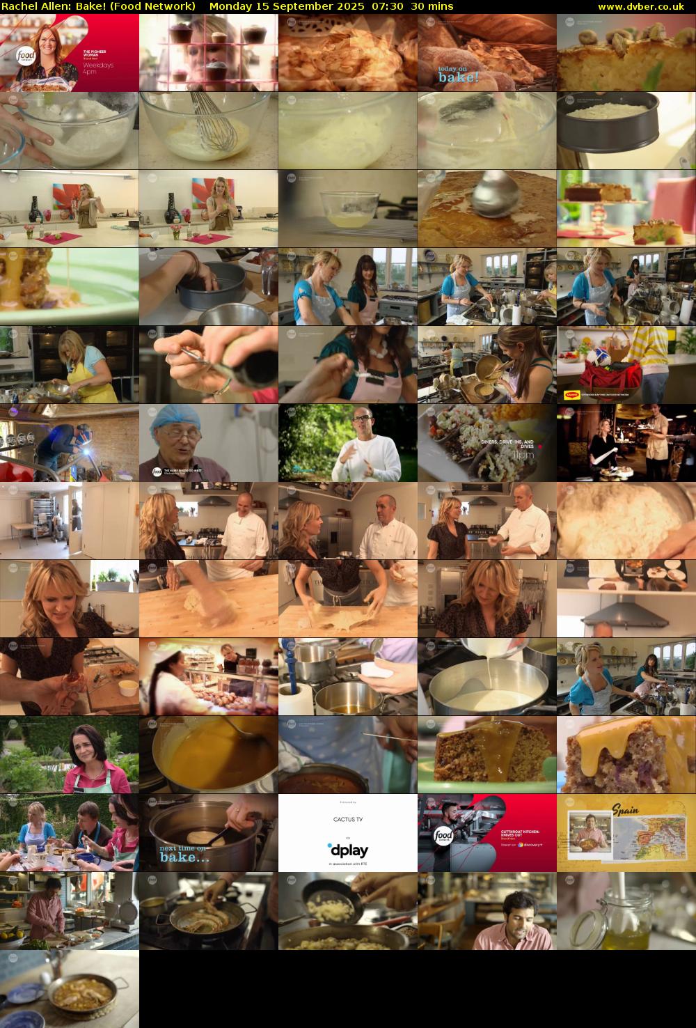 Rachel Allen: Bake! (Food Network) Monday 15 September 2025 07:30 - 08:00
