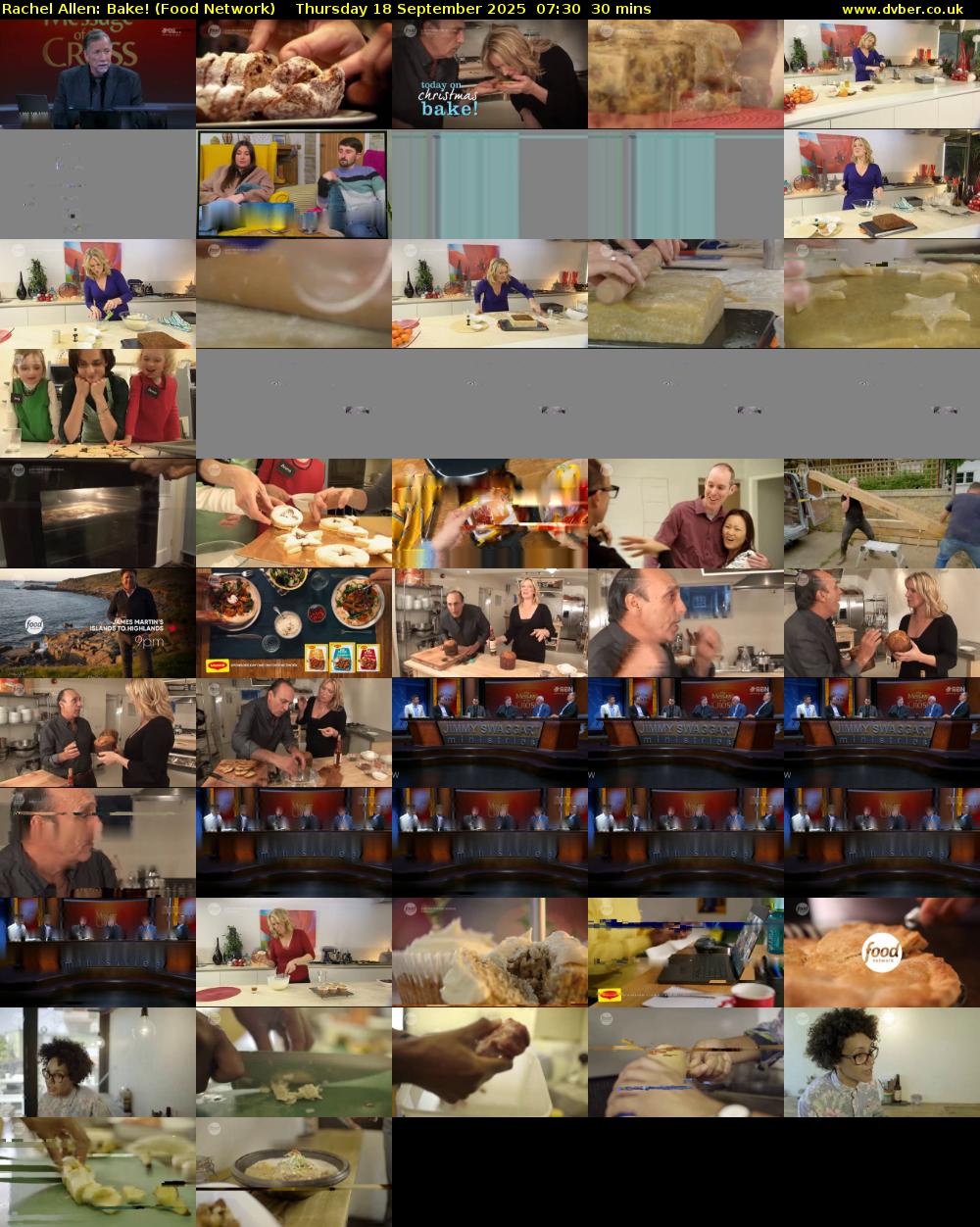 Rachel Allen: Bake! (Food Network) Thursday 18 September 2025 07:30 - 08:00