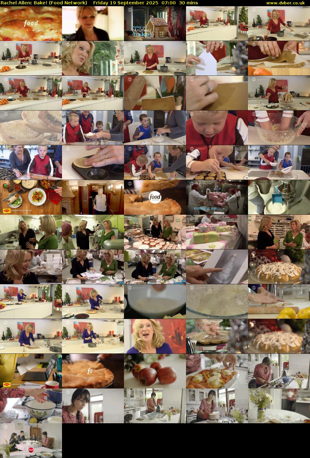Rachel Allen: Bake! (Food Network) Friday 19 September 2025 07:00 - 07:30