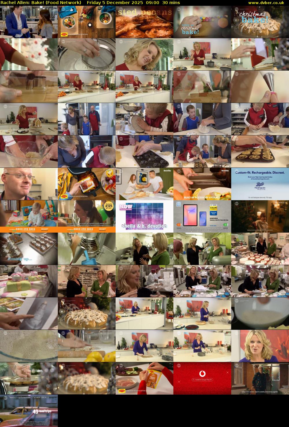 Rachel Allen: Bake! (Food Network) Friday 5 December 2025 09:00 - 09:30