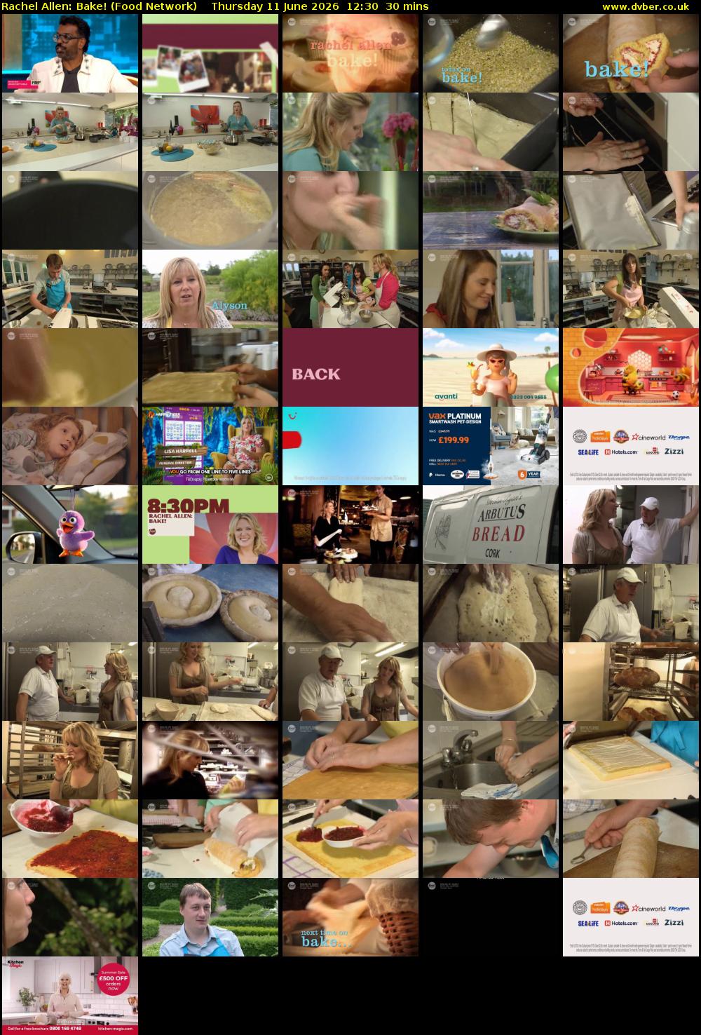 Rachel Allen: Bake! (Food Network) Thursday 11 June 2026 12:30 - 13:00