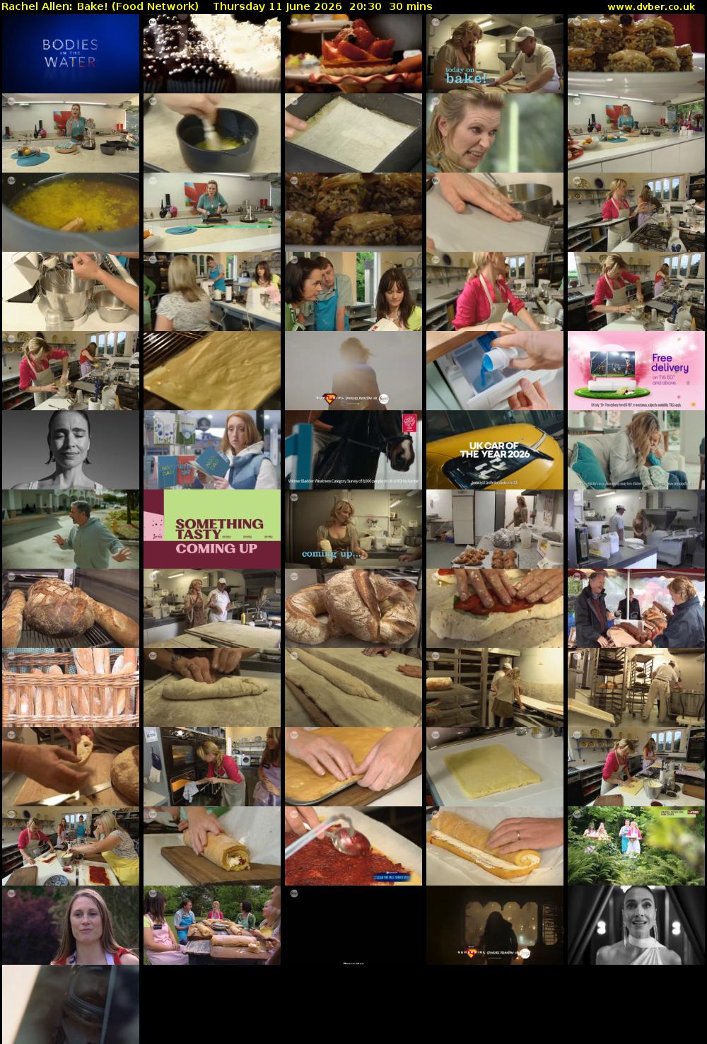 Rachel Allen: Bake! (Food Network) Thursday 11 June 2026 20:30 - 21:00
