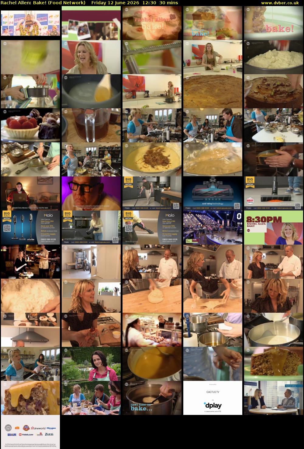 Rachel Allen: Bake! (Food Network) Friday 12 June 2026 12:30 - 13:00