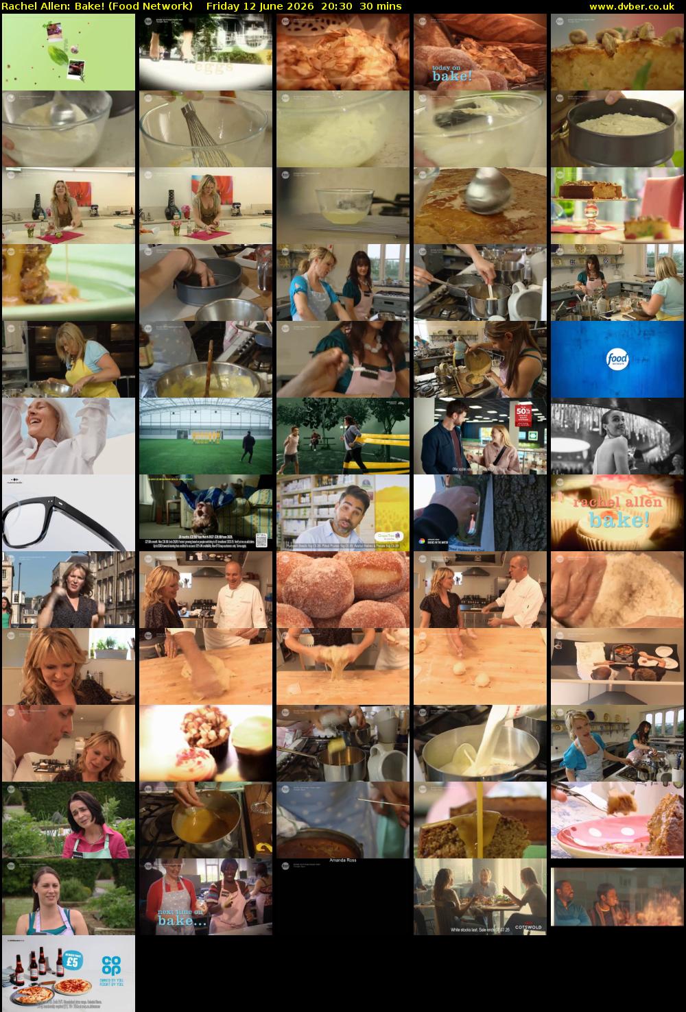 Rachel Allen: Bake! (Food Network) Friday 12 June 2026 20:30 - 21:00