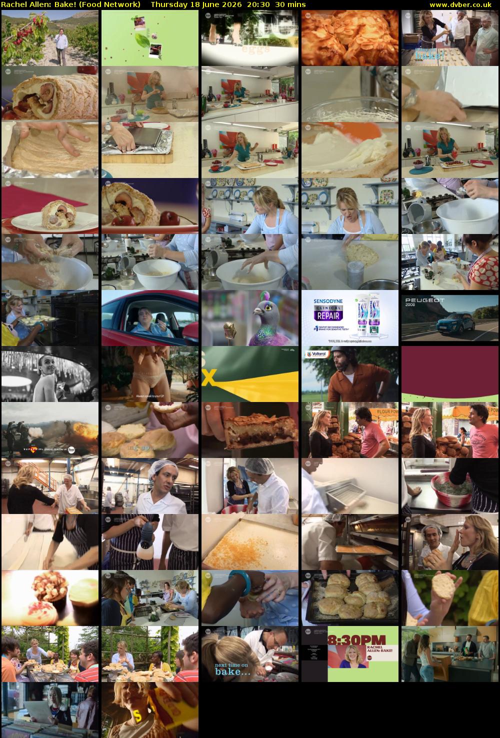 Rachel Allen: Bake! (Food Network) Thursday 18 June 2026 20:30 - 21:00