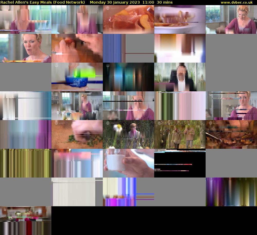 Rachel Allen's Easy Meals (Food Network) Monday 30 January 2023 11:00 - 11:30