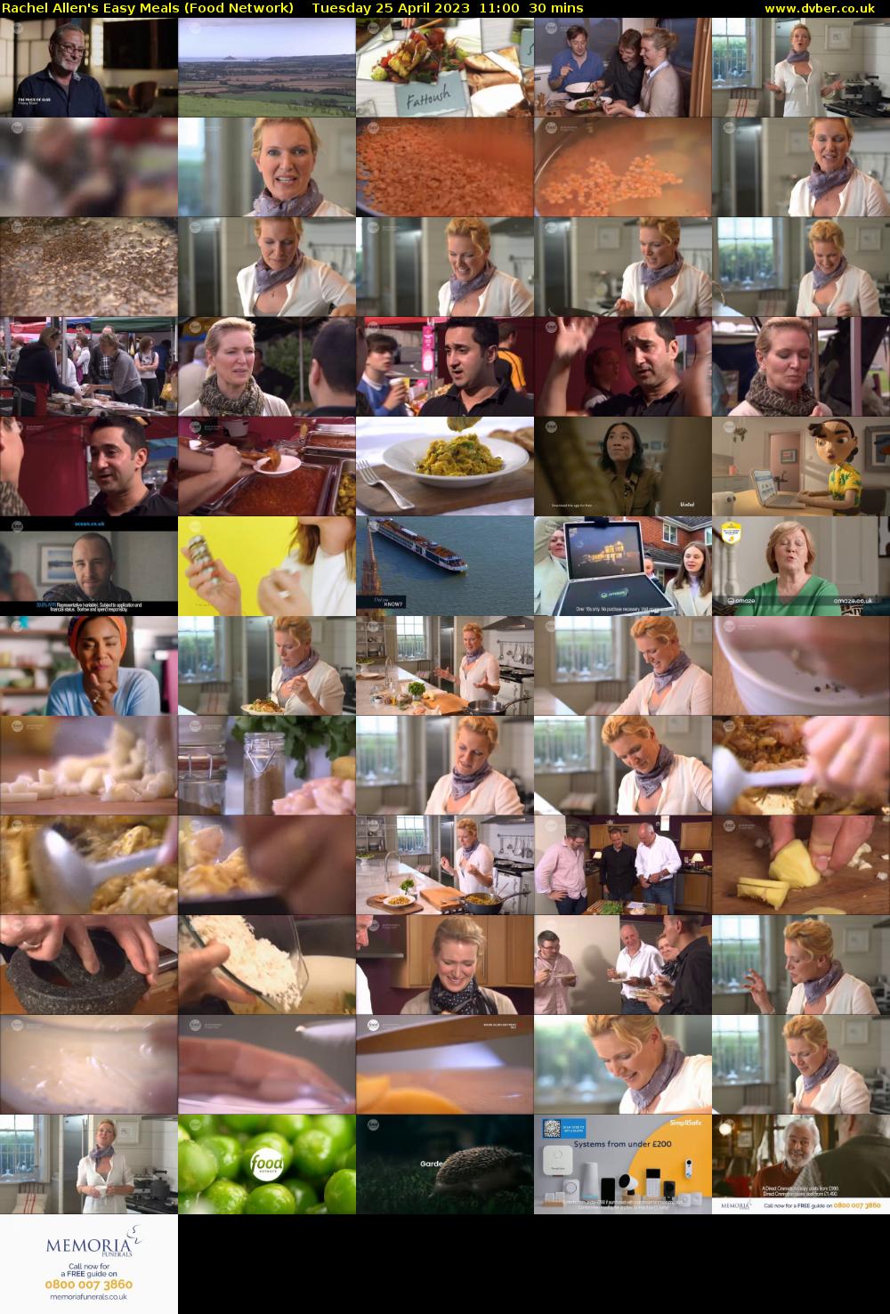 Rachel Allen's Easy Meals (Food Network) Tuesday 25 April 2023 11:00 - 11:30