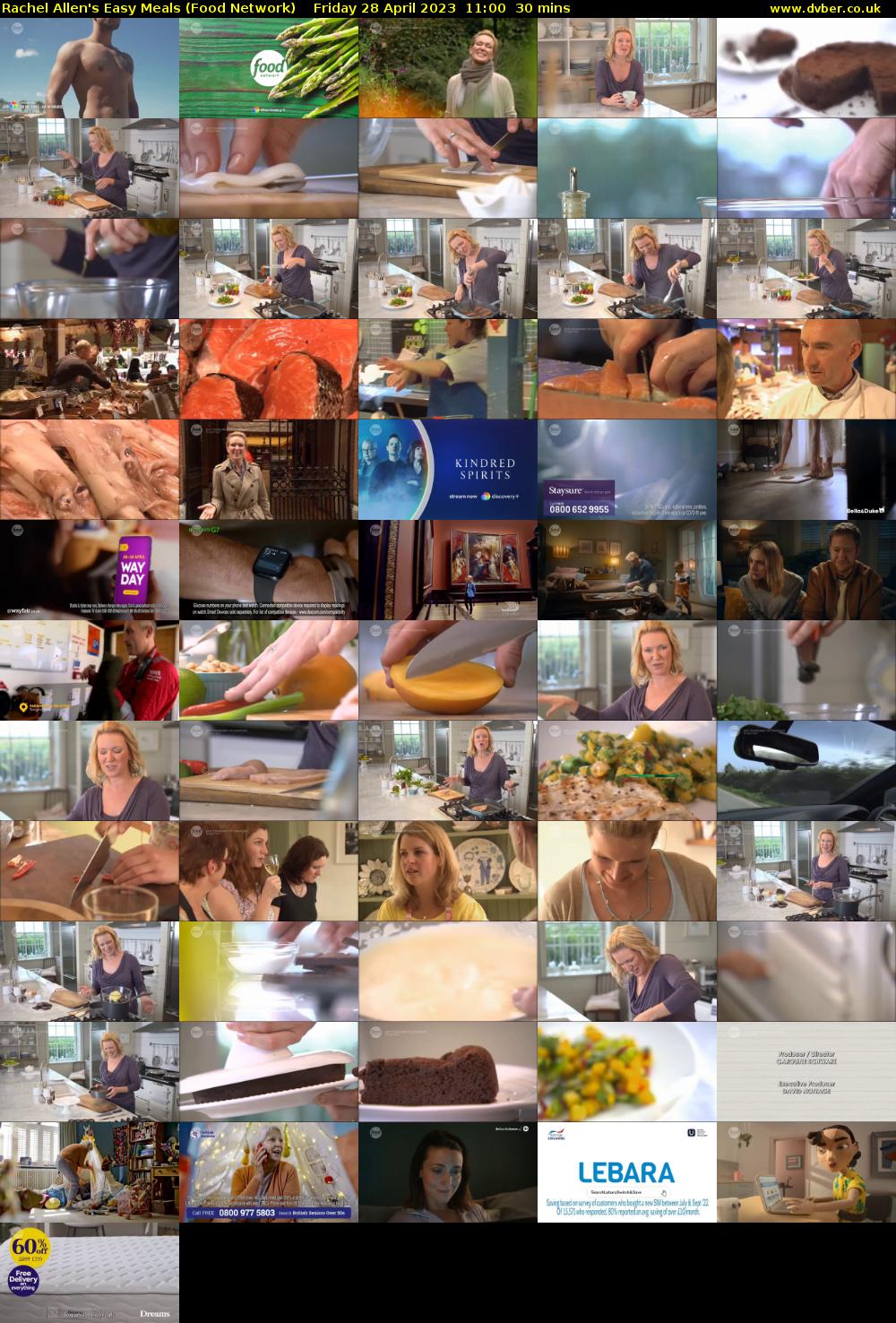 Rachel Allen's Easy Meals (Food Network) Friday 28 April 2023 11:00 - 11:30