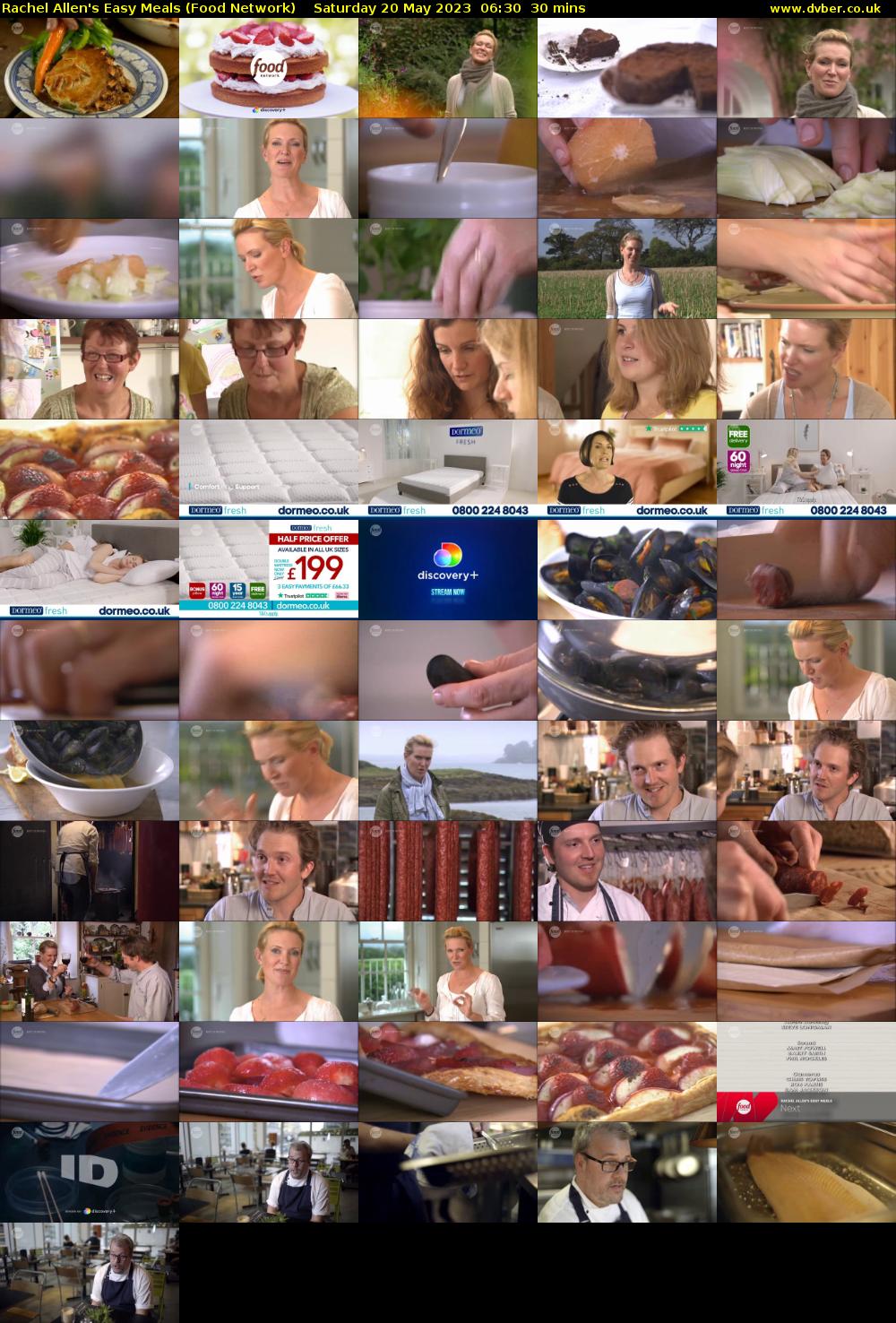 Rachel Allen's Easy Meals (Food Network) Saturday 20 May 2023 06:30 - 07:00