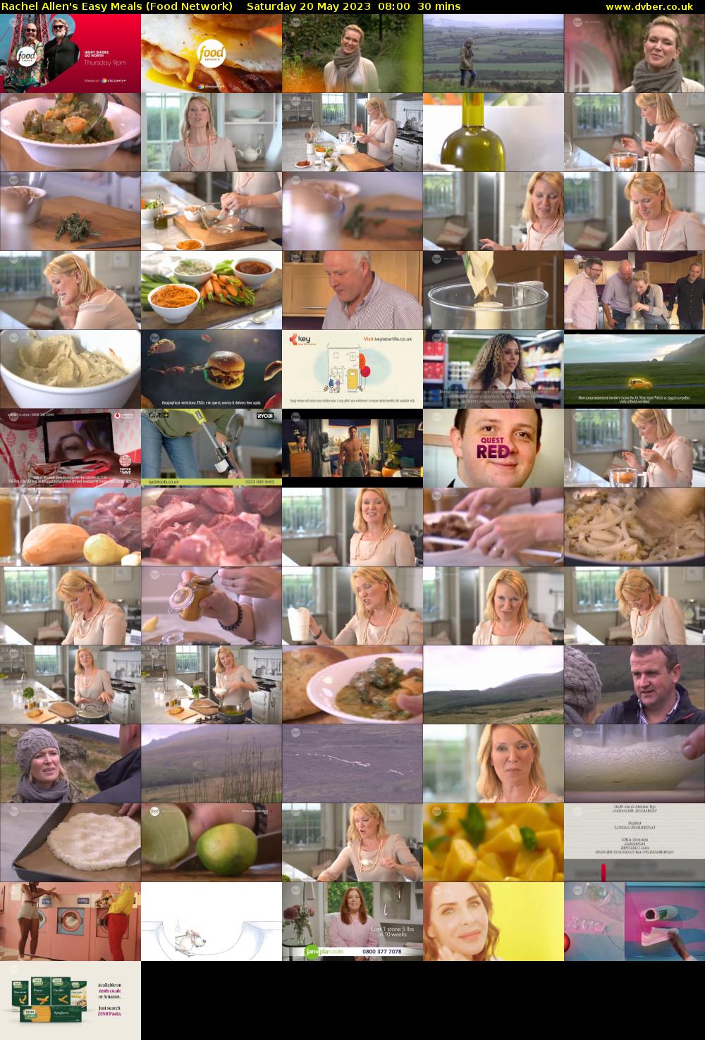 Rachel Allen's Easy Meals (Food Network) Saturday 20 May 2023 08:00 - 08:30