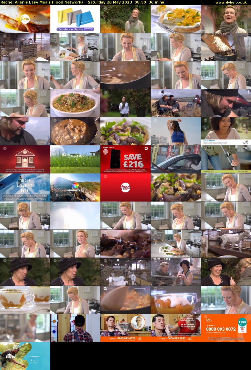 Rachel Allen's Easy Meals (Food Network) Saturday 20 May 2023 08:30 - 09:00