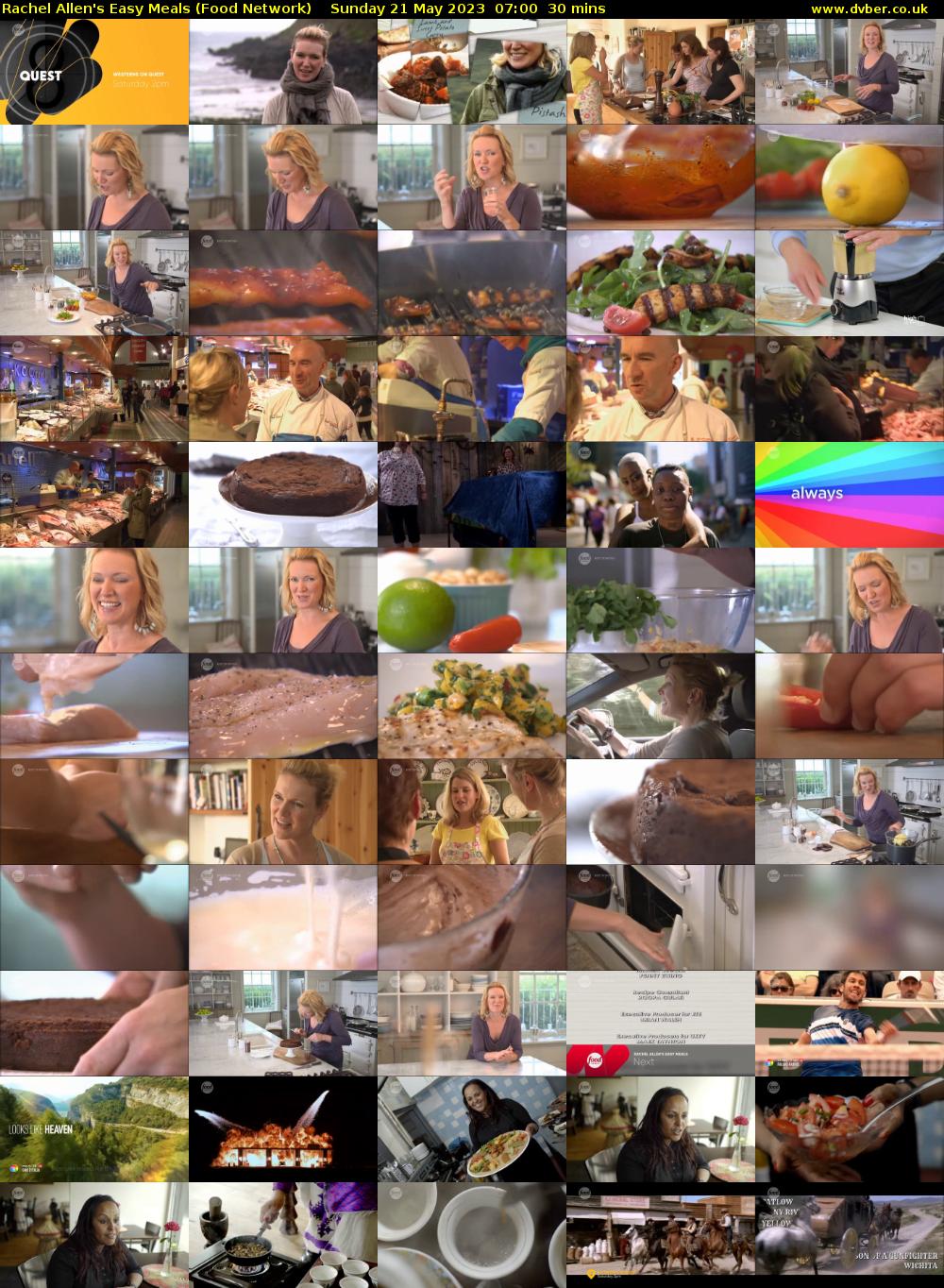 Rachel Allen's Easy Meals (Food Network) Sunday 21 May 2023 07:00 - 07:30