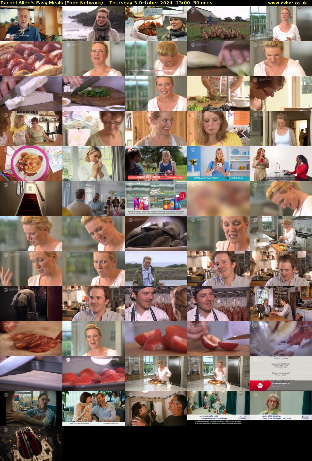 Rachel Allen's Easy Meals (Food Network) Thursday 3 October 2024 13:00 - 13:30