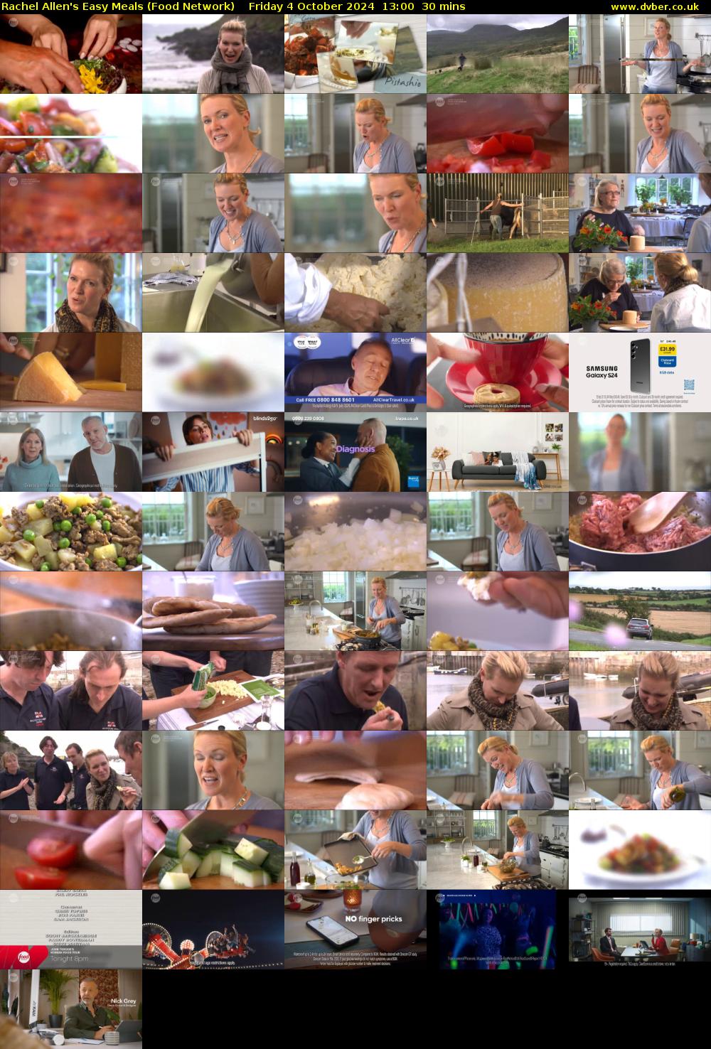 Rachel Allen's Easy Meals (Food Network) Friday 4 October 2024 13:00 - 13:30