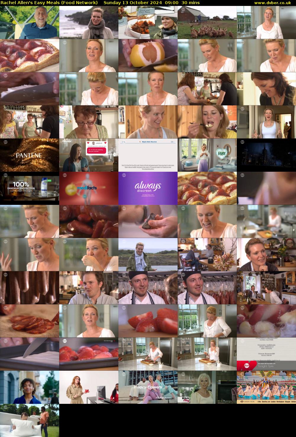 Rachel Allen's Easy Meals (Food Network) Sunday 13 October 2024 09:00 - 09:30