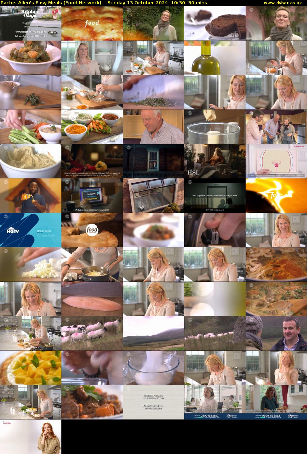 Rachel Allen's Easy Meals (Food Network) Sunday 13 October 2024 10:30 - 11:00