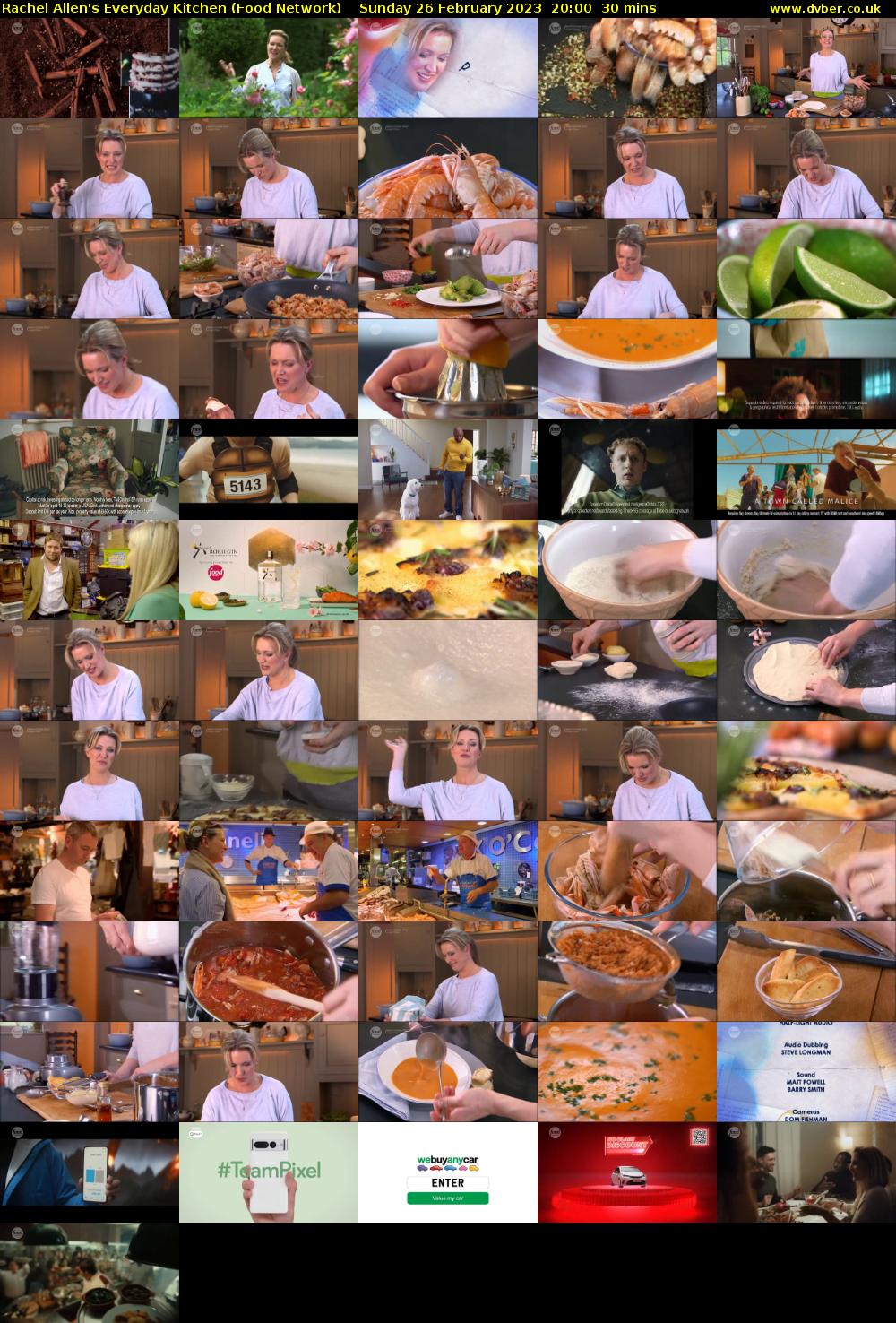 Rachel Allen's Everyday Kitchen (Food Network) Sunday 26 February 2023 20:00 - 20:30