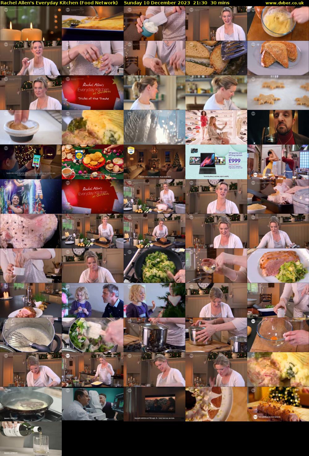Rachel Allen's Everyday Kitchen (Food Network) Sunday 10 December 2023 21:30 - 22:00