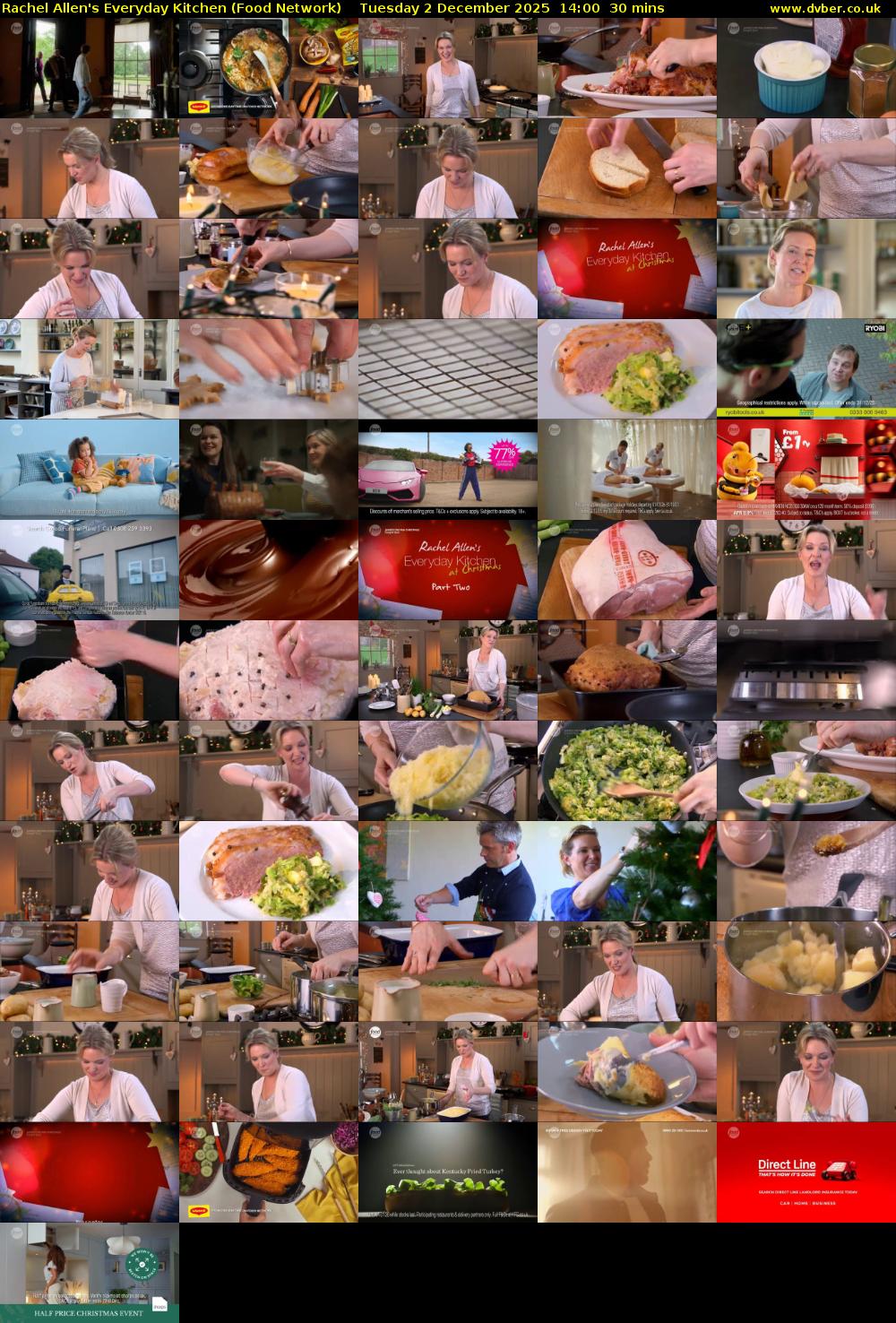 Rachel Allen's Everyday Kitchen (Food Network) Tuesday 2 December 2025 14:00 - 14:30