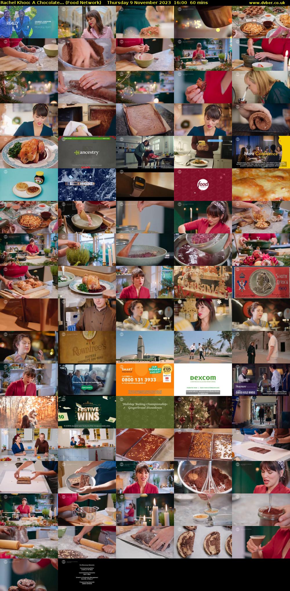 Rachel Khoo: A Chocolate... (Food Network) Thursday 9 November 2023 16:00 - 17:00