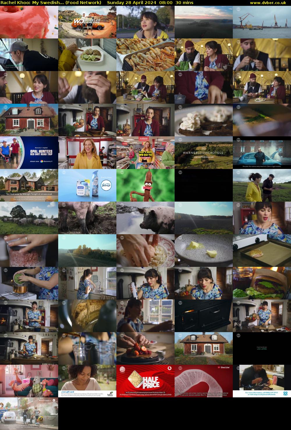Rachel Khoo: My Swedish... (Food Network) Sunday 28 April 2024 08:00 - 08:30
