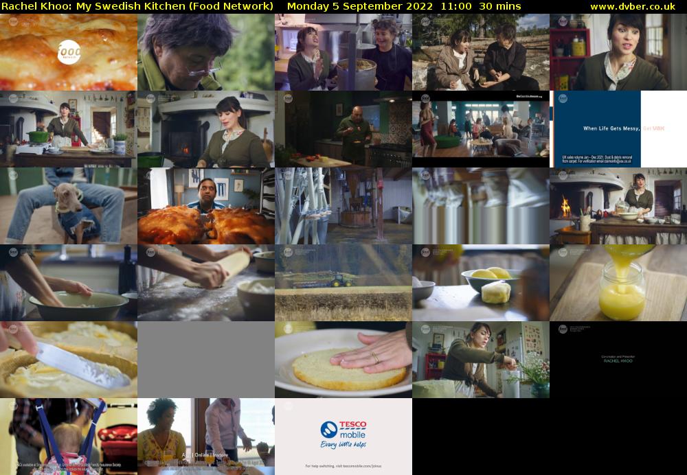 Rachel Khoo: My Swedish Kitchen (Food Network) Monday 5 September 2022 11:00 - 11:30