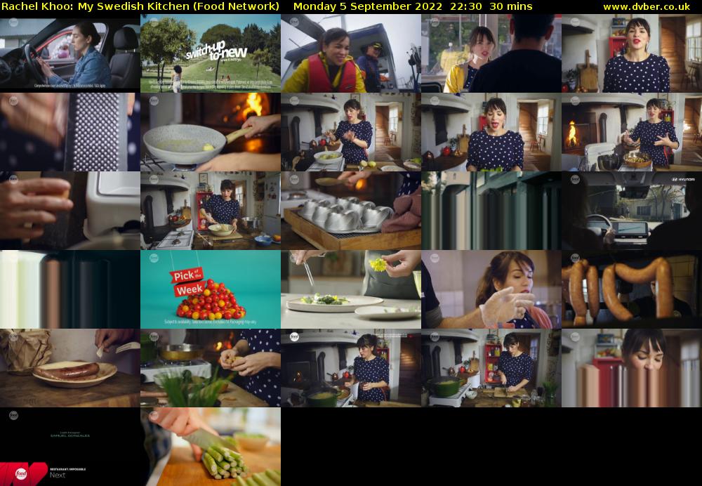 Rachel Khoo: My Swedish Kitchen (Food Network) Monday 5 September 2022 22:30 - 23:00