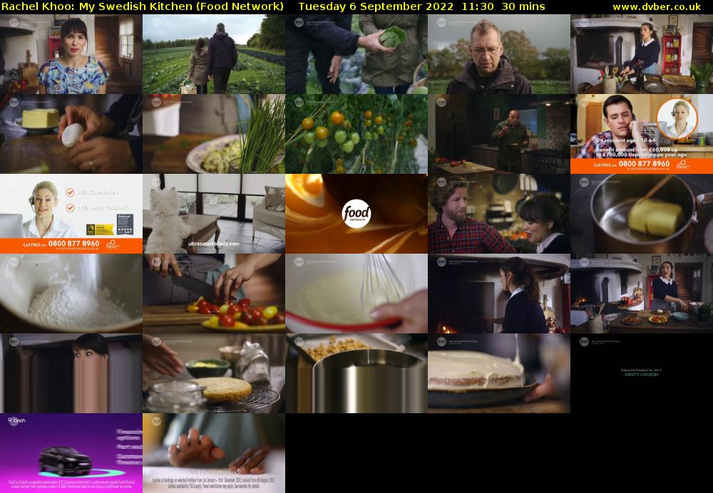 Rachel Khoo: My Swedish Kitchen (Food Network) Tuesday 6 September 2022 11:30 - 12:00