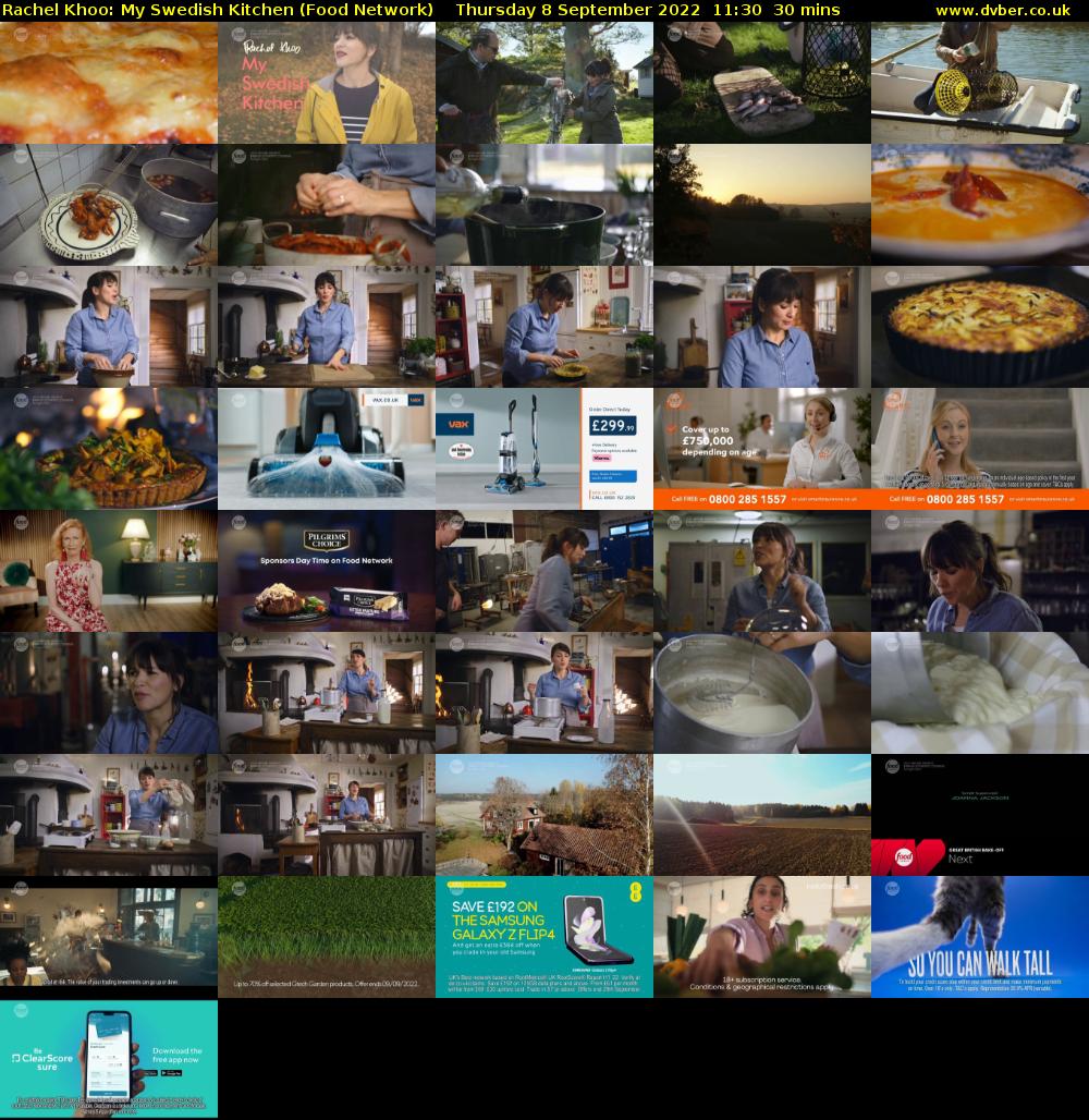 Rachel Khoo: My Swedish Kitchen (Food Network) Thursday 8 September 2022 11:30 - 12:00