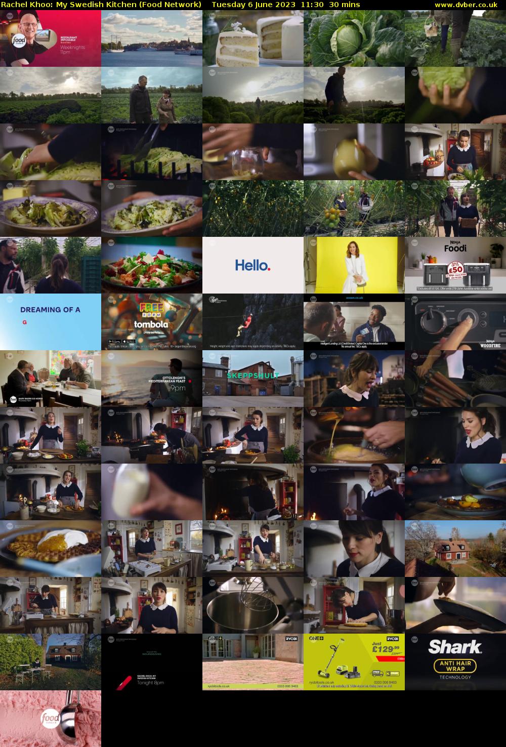 Rachel Khoo: My Swedish Kitchen (Food Network) Tuesday 6 June 2023 11:30 - 12:00