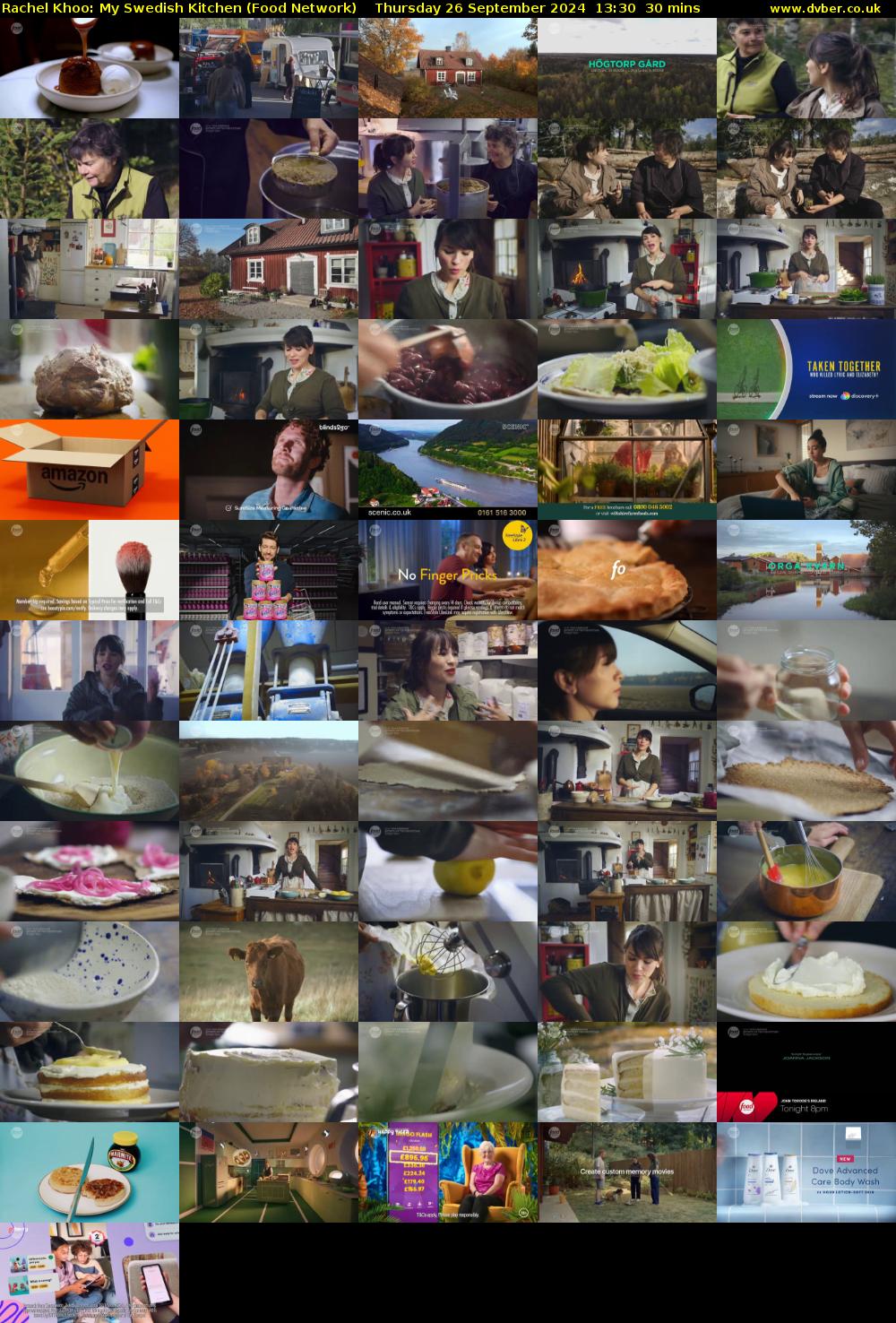 Rachel Khoo: My Swedish Kitchen (Food Network) Thursday 26 September 2024 13:30 - 14:00