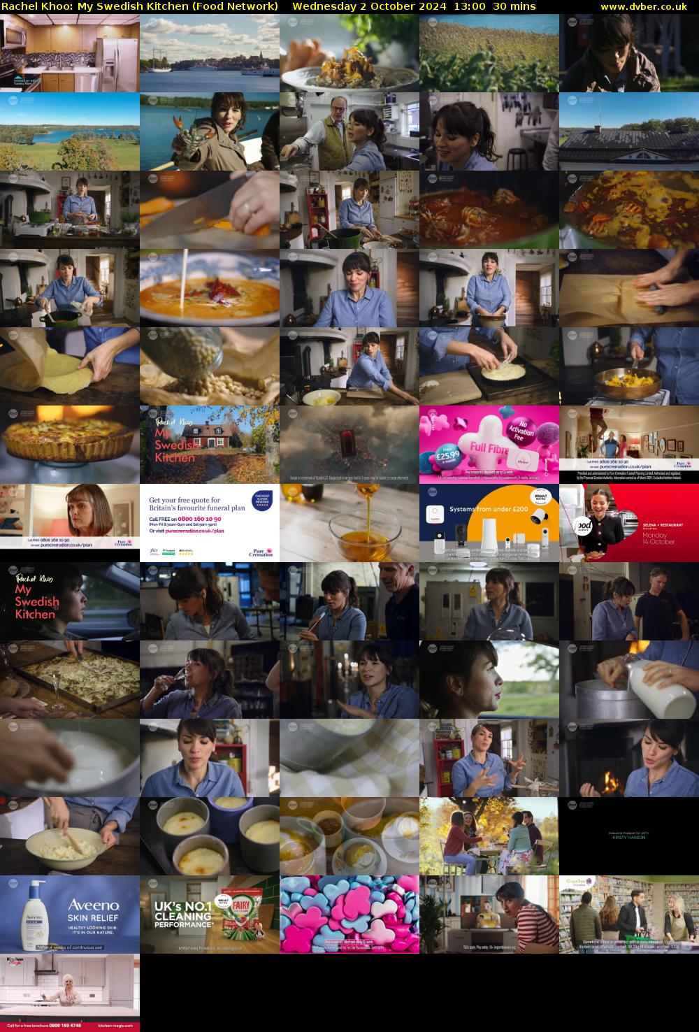 Rachel Khoo: My Swedish Kitchen (Food Network) Wednesday 2 October 2024 13:00 - 13:30
