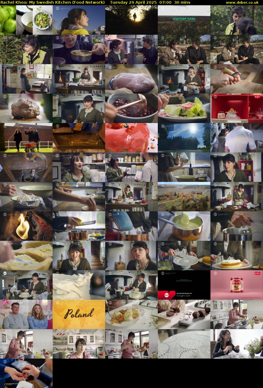 Rachel Khoo: My Swedish Kitchen (Food Network) Tuesday 29 April 2025 07:00 - 07:30