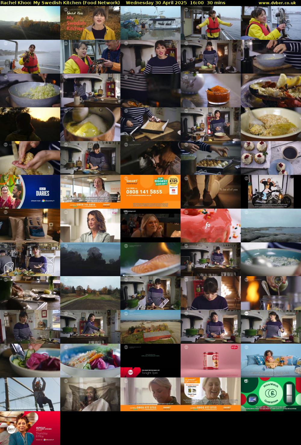 Rachel Khoo: My Swedish Kitchen (Food Network) Wednesday 30 April 2025 16:00 - 16:30