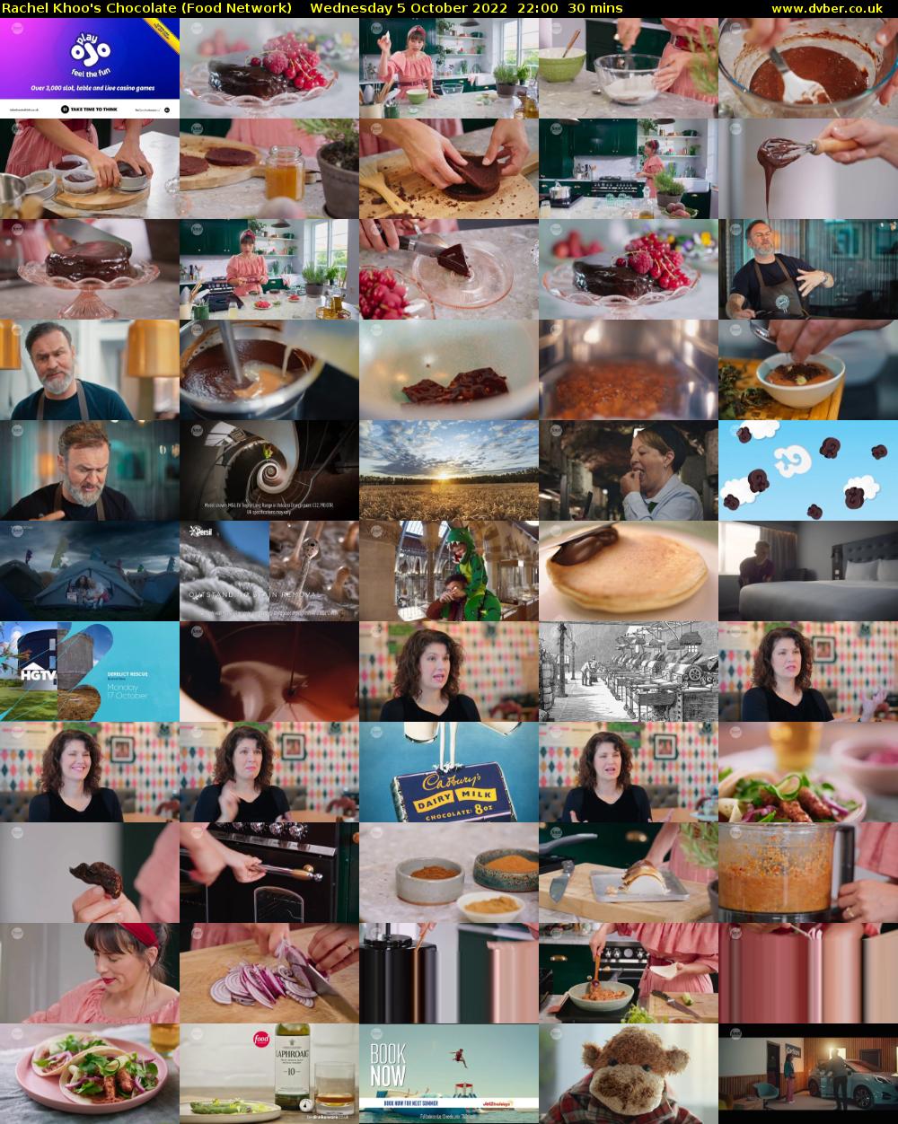 Rachel Khoo's Chocolate (Food Network) Wednesday 5 October 2022 22:00 - 22:30