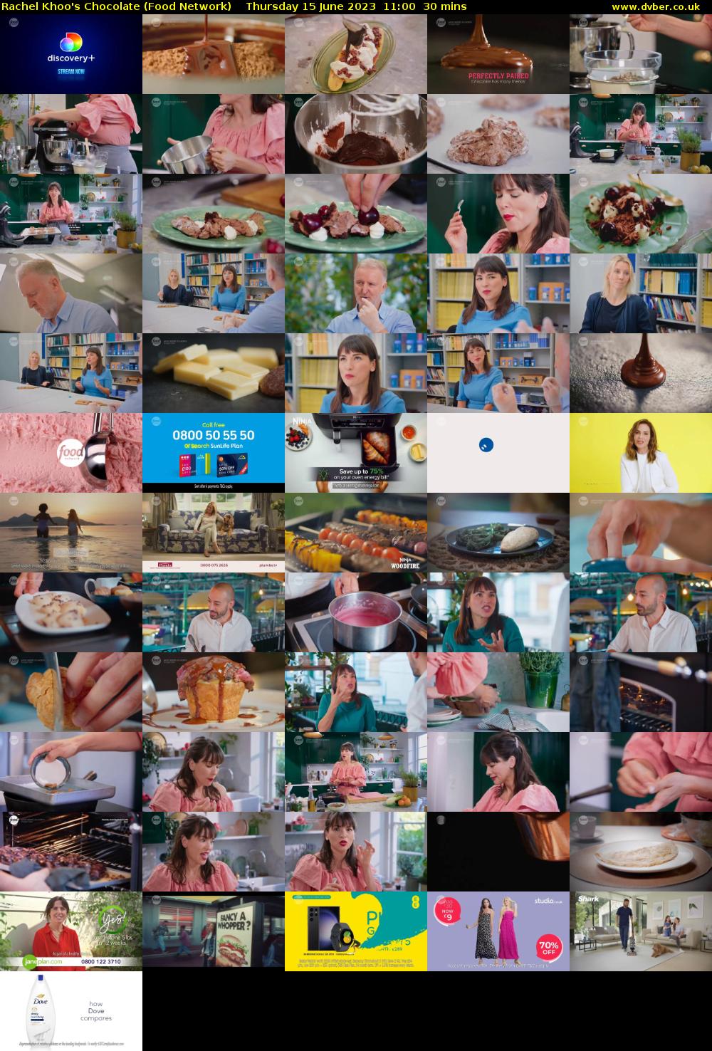 Rachel Khoo's Chocolate (Food Network) Thursday 15 June 2023 11:00 - 11:30