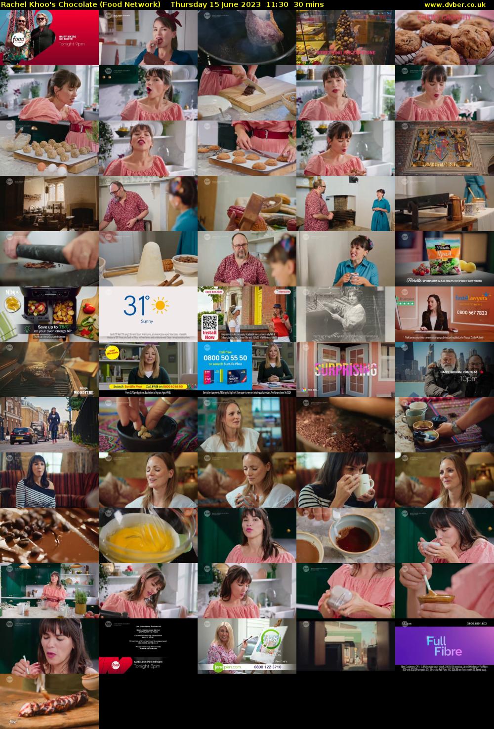 Rachel Khoo's Chocolate (Food Network) Thursday 15 June 2023 11:30 - 12:00