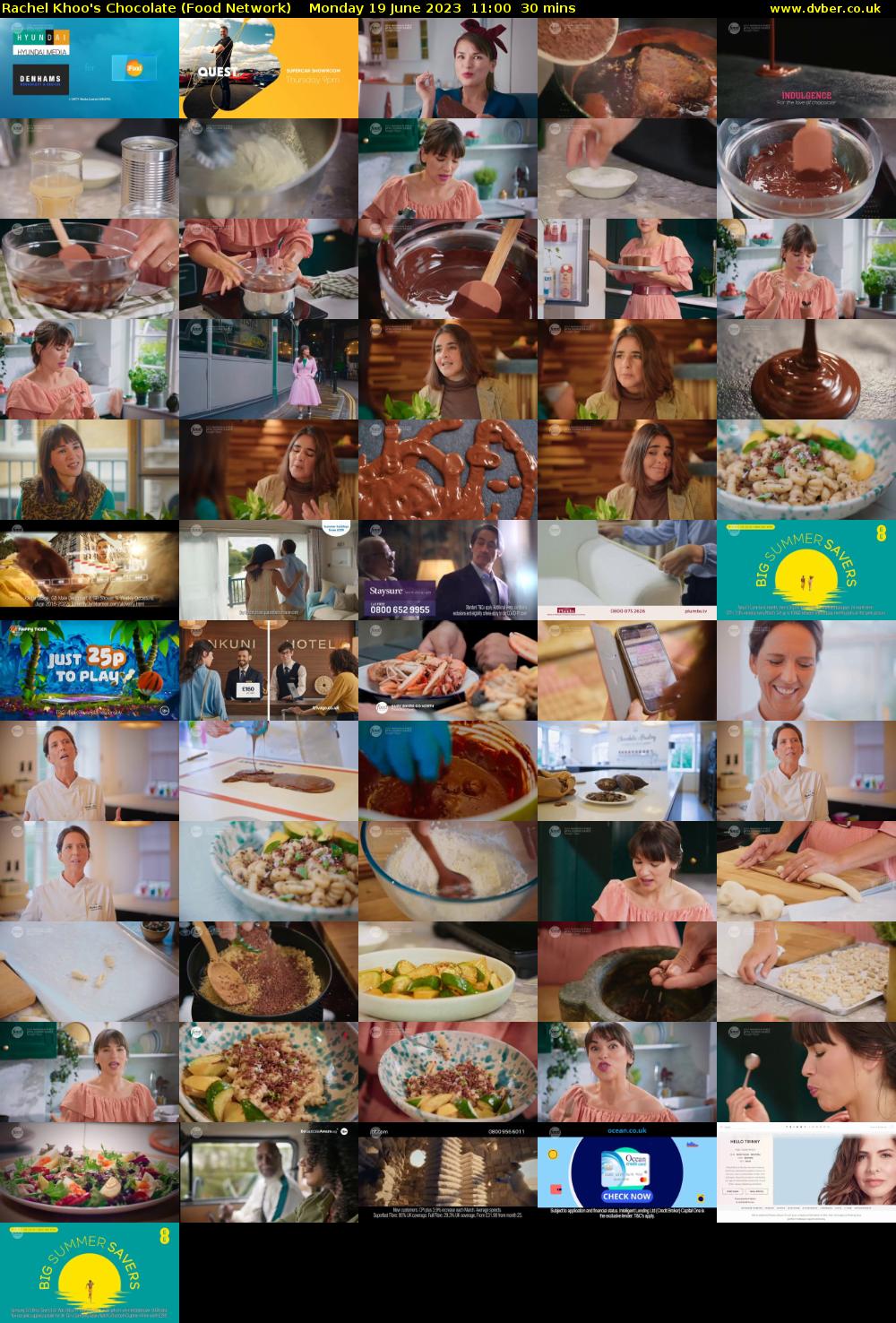Rachel Khoo's Chocolate (Food Network) Monday 19 June 2023 11:00 - 11:30