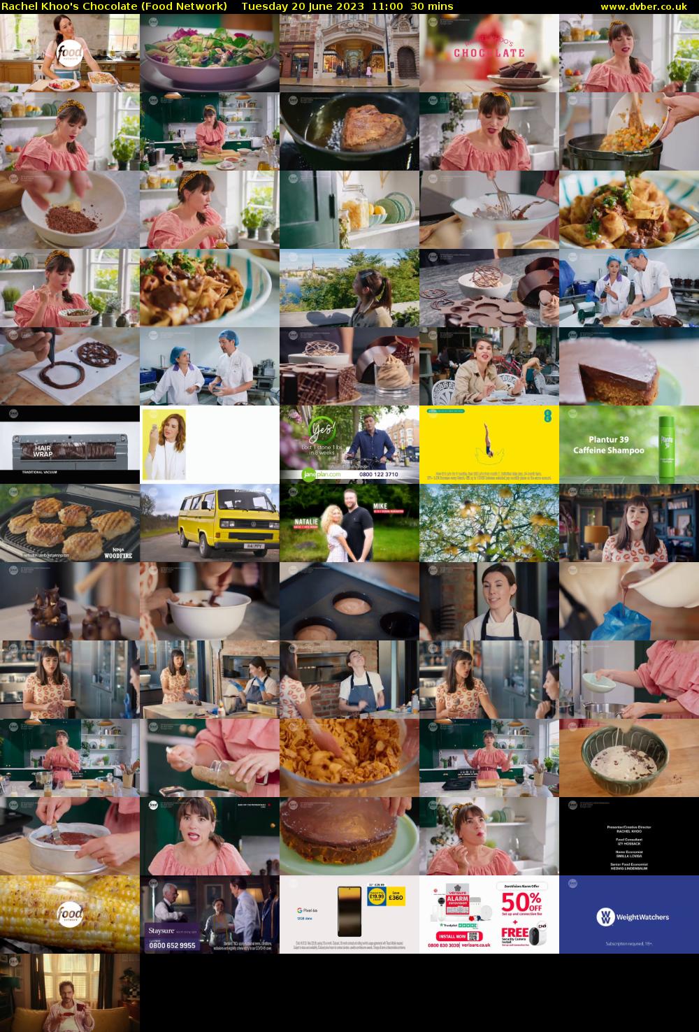 Rachel Khoo's Chocolate (Food Network) Tuesday 20 June 2023 11:00 - 11:30
