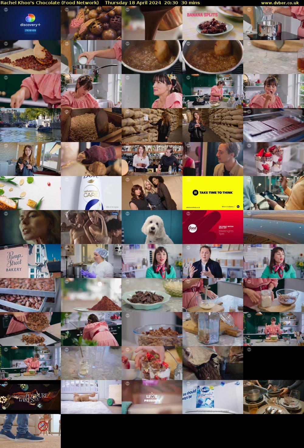 Rachel Khoo's Chocolate (Food Network) Thursday 18 April 2024 20:30 - 21:00