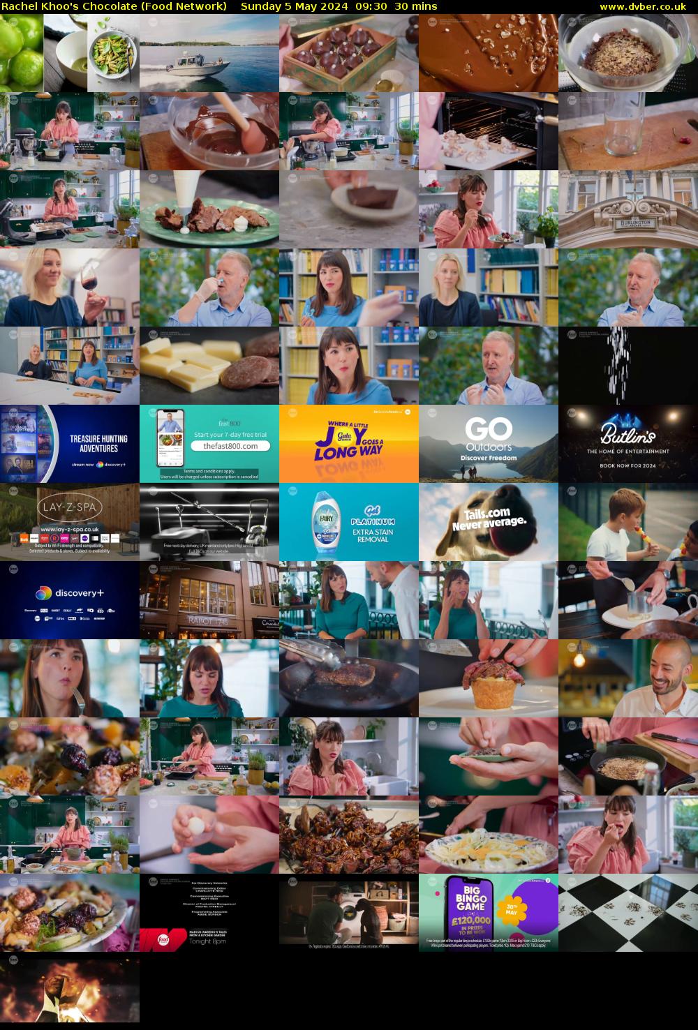Rachel Khoo's Chocolate (Food Network) Sunday 5 May 2024 09:30 - 10:00