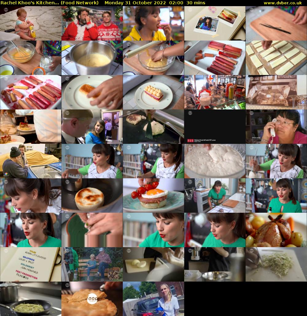 Rachel Khoo's Kitchen... (Food Network) Monday 31 October 2022 02:00 - 02:30
