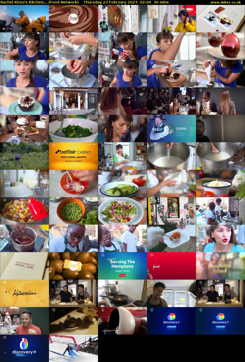 Rachel Khoo's Kitchen... (Food Network) Thursday 23 February 2023 02:00 - 02:30